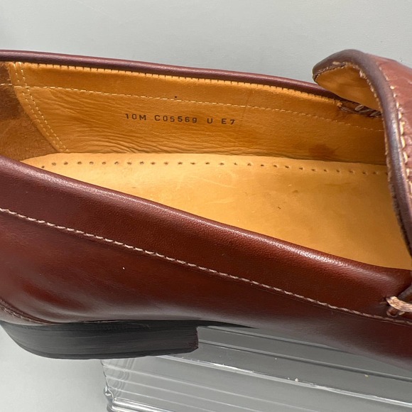Cole Haan Mens Pinch woven leather loafer in chestnut sz 10 main image 6